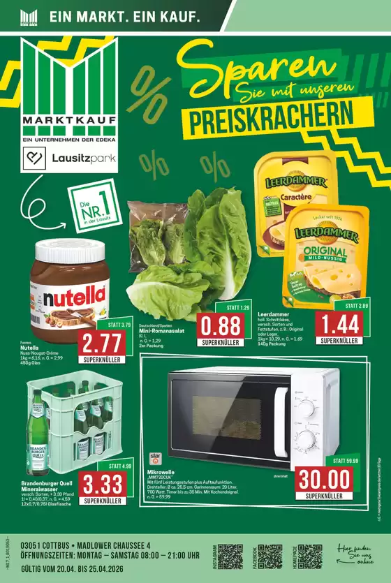 Marktkauf Katalog | Exklusive Schnäppchen | 2026-04-20T00:00:00.000Z - 2026-04-25T00:00:00.000Z
