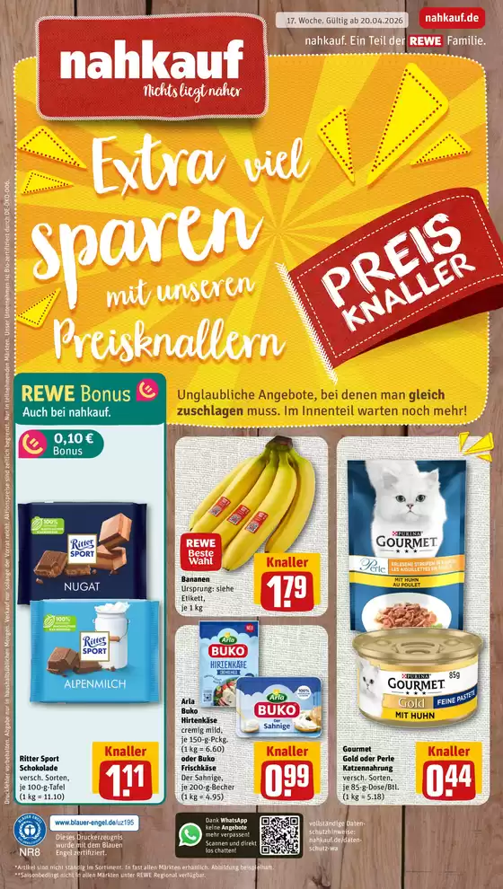 nahkauf Katalog in Hude (Oldb) | Top-Angebote für Sparfüchse | 2026-04-20T00:00:00.000Z - 2026-04-20T00:00:00.000Z