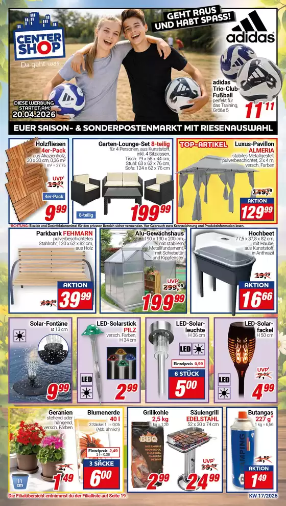 CENTERSHOP Katalog in Weßling | KW17 | 2026-04-20T00:00:00.000Z - 2026-04-25T00:00:00.000Z