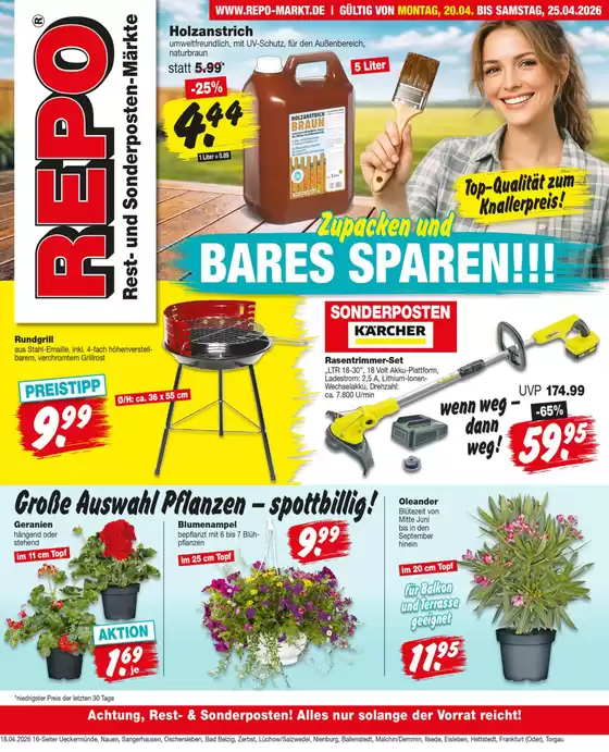 Repo Markt Katalog in Saalfeld-Saale | Repo Markt katalog | 2026-04-20T00:00:00.000Z - 2026-04-25T00:00:00.000Z