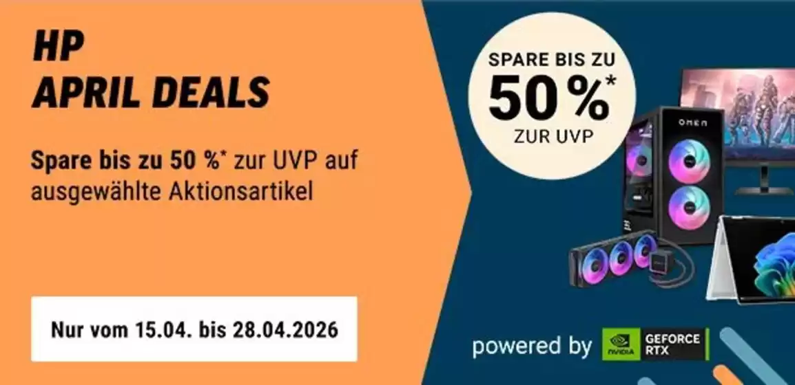 Notebooksbilliger Katalog in Rudolstadt | HP APRIL DEALS | 2026-04-20T00:00:00.000Z - 2026-04-30T00:00:00.000Z