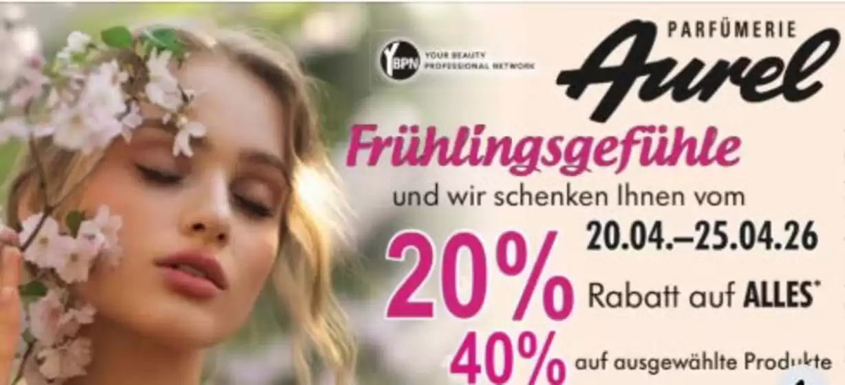Aurel Parfümerie Katalog in Freudenstadt | 20% 40%  | 2026-04-22T00:00:00.000Z - 2026-04-25T00:00:00.000Z