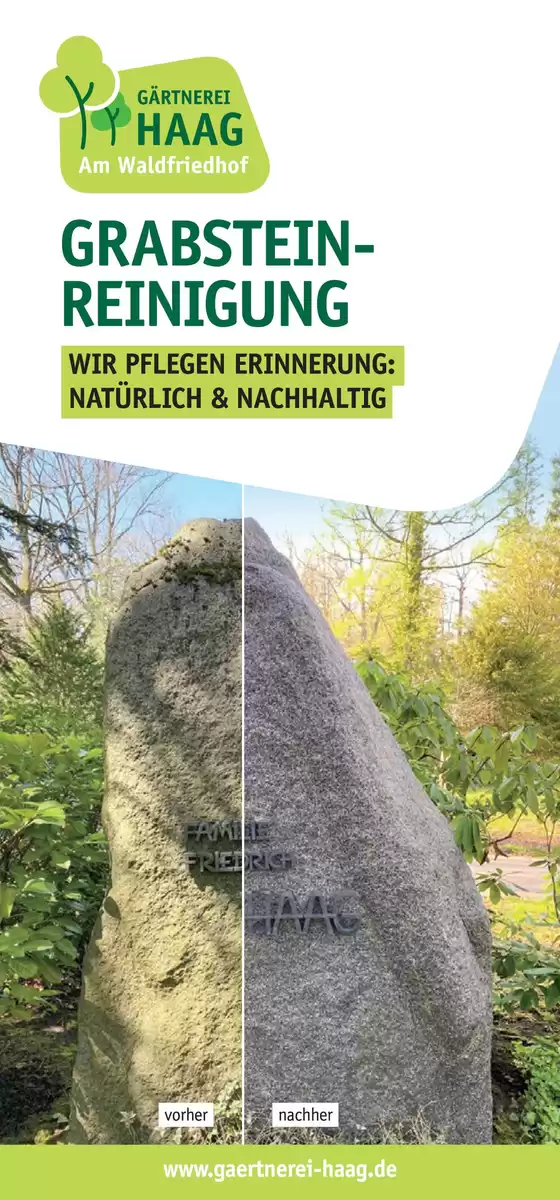 Gärtnerei Haag Katalog in Seitingen-Oberflacht | Grabstein Reinigung | 2026-04-22T00:00:00.000Z - 2026-12-31T00:00:00.000Z