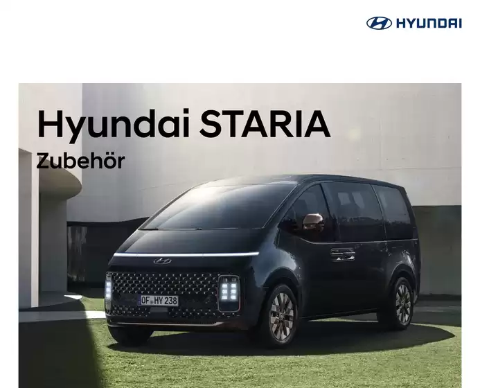 Hyundai Katalog in Seitingen-Oberflacht | Hyundai staria zubehoerbroschuerepdf | 2026-04-22T00:00:00.000Z - 2027-04-22T00:00:00.000Z