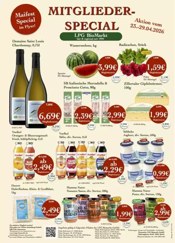 LPG Biomarkt Katalog in Tegernsee | Aktueller Flyer | 2026-04-23T00:00:00.000Z - 2026-04-29T00:00:00.000Z