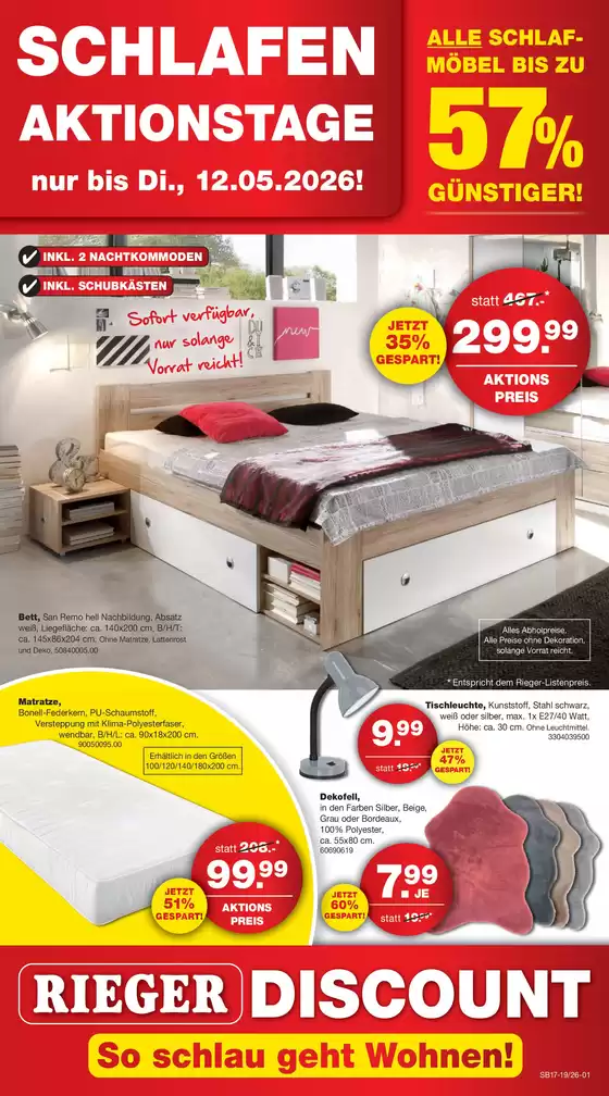 Möbel Rieger Katalog in Horb am Neckar | Attraktive Angebote entdecken | 2026-04-23T00:00:00.000Z - 2026-05-12T00:00:00.000Z
