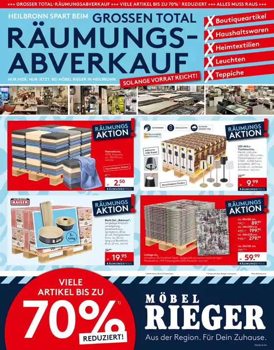 Möbel Rieger Katalog in Horb am Neckar | Exklusive Schnäppchen | 2026-04-23T00:00:00.000Z - 2026-05-12T00:00:00.000Z
