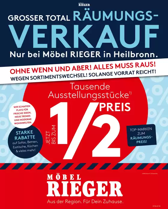 Möbel Rieger Katalog in Horb am Neckar | Unsere besten Deals für Sie | 2026-04-23T00:00:00.000Z - 2026-05-12T00:00:00.000Z