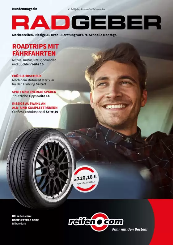 Reifen Center Katalog in Hildesheim | ROADTRIPS MIT FÄHRFAHRTEN | 2026-04-24T00:00:00.000Z - 2026-12-31T00:00:00.000Z