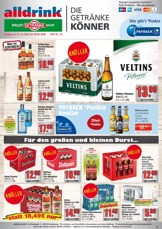 alldrink Katalog in Panketal | alldrink flugblatt | 2026-04-27T00:00:00.000Z - 2026-05-09T00:00:00.000Z