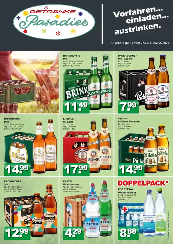 Getränkeparadies Gefromm Katalog | Aktuelle Sonderaktionen | 2026-04-27T00:00:00.000Z - 2026-05-02T00:00:00.000Z