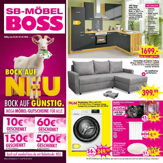 SB Möbel Boss Katalog in Landau an der Isar | Sb18 2026 standard | 2026-04-25T00:00:00.000Z - 2026-05-01T00:00:00.000Z