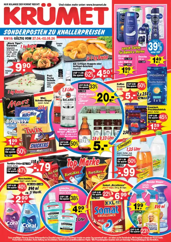 Krümet Sonderposten Katalog in Blankenfelde-Mahlow | SONDERPOSTEN ZU KNALLERPREISEN`` | 2026-04-28T00:00:00.000Z - 2026-05-02T00:00:00.000Z