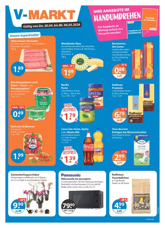 V Markt Katalog in Quickborn (Pinneberg) | Top-Angebote für Sparfüchse | 2026-04-30T00:00:00.000Z - 2026-05-06T00:00:00.000Z