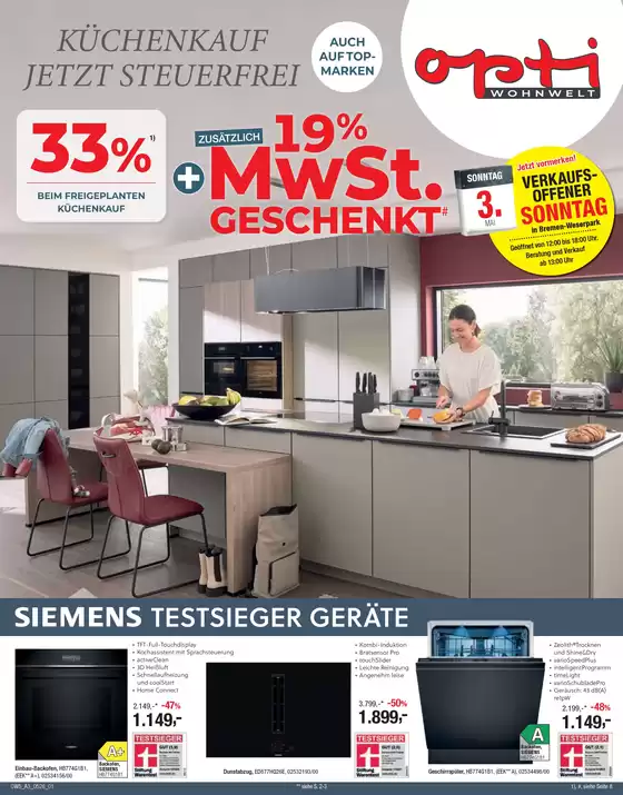 Opti Wohnwelt Katalog in Dillingen-Saar | Jetzt sparen mit unseren Deals | 2026-04-29T00:00:00.000Z - 2026-05-03T00:00:00.000Z