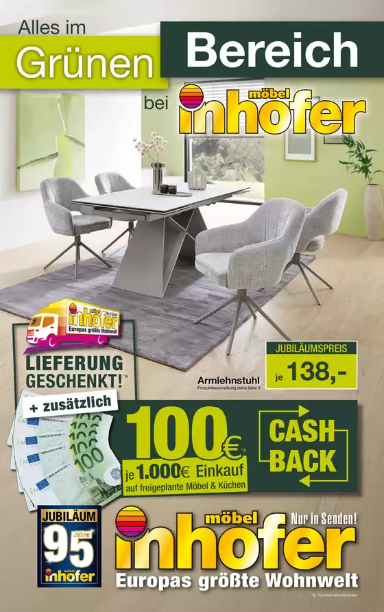Möbel Inhofer Katalog | ALLES IM GRÜNEN BEREICH | 2026-04-30T00:00:00.000Z - 2026-05-16T00:00:00.000Z