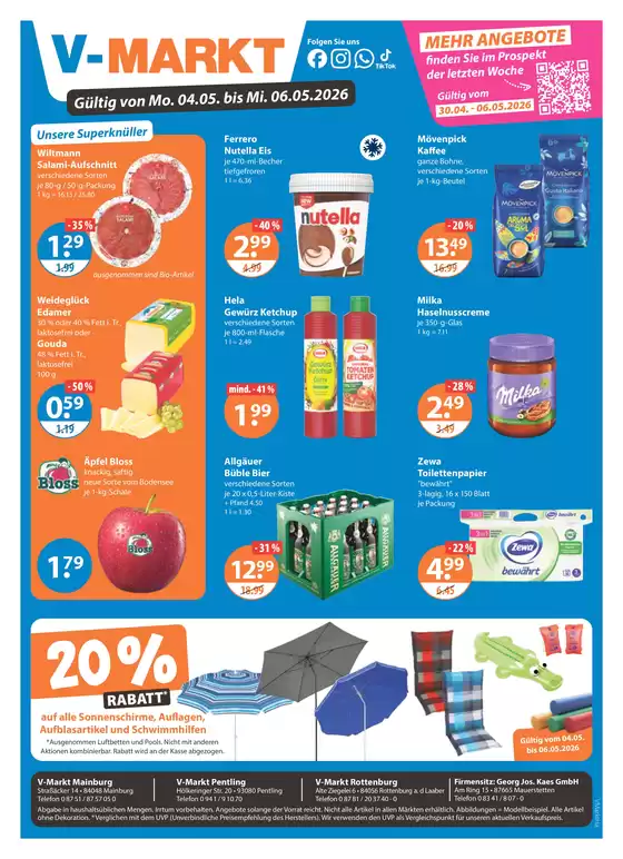 V Markt Katalog | Neue Angebote zum Entdecken | 2026-05-04T00:00:00.000Z - 2026-05-06T00:00:00.000Z