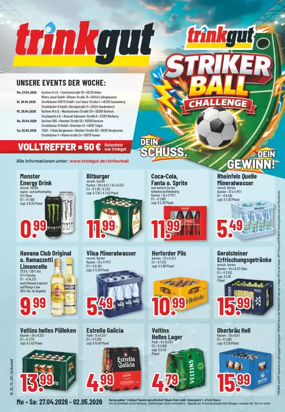 trinkgut Katalog in Düsseldorf | Rabatte und Aktionen | 2026-04-27T00:00:00.000Z - 2026-05-02T00:00:00.000Z