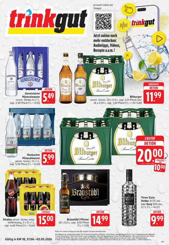 trinkgut Katalog | Exklusive Deals und Schnäppchen | 2026-04-27T00:00:00.000Z - 2026-05-02T00:00:00.000Z