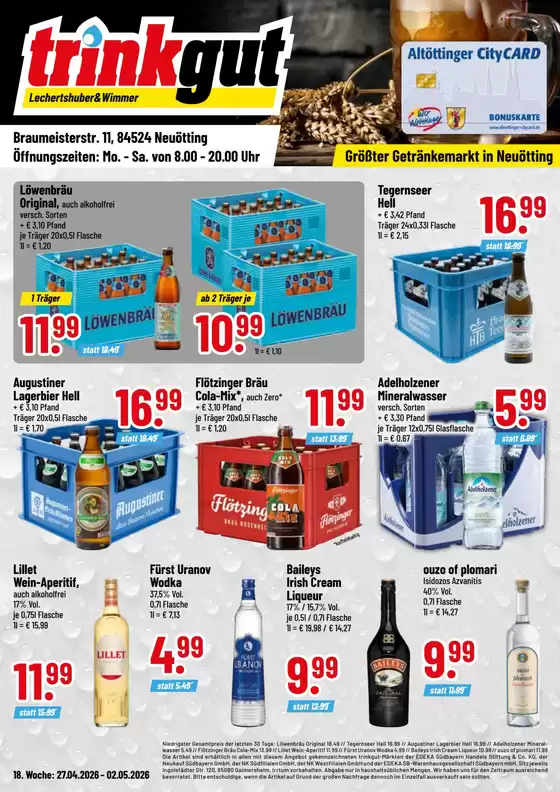 trinkgut Katalog | Unsere besten Schnäppchen | 2026-04-27T00:00:00.000Z - 2026-05-02T00:00:00.000Z