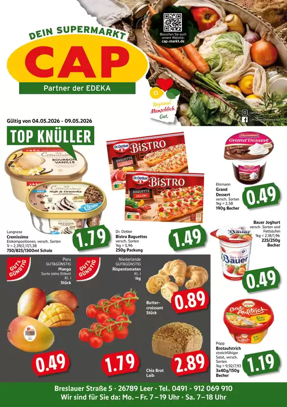 CAP Markt Katalog | Tolle Rabatte auf ausgewählte Produkte | 2026-05-04T00:00:00.000Z - 2026-05-09T00:00:00.000Z