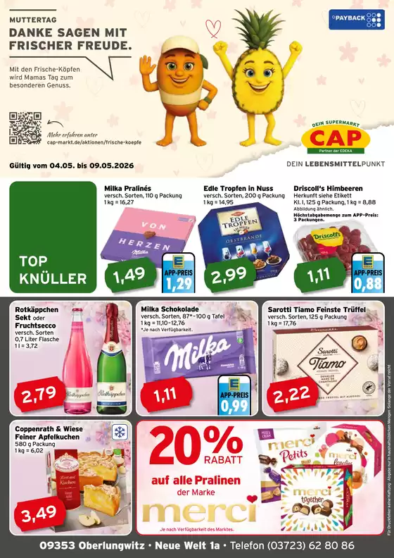 CAP Markt Katalog in Framersheim | Aktuelle Schnäppchen und Angebote | 2026-05-04T00:00:00.000Z - 2026-05-09T00:00:00.000Z