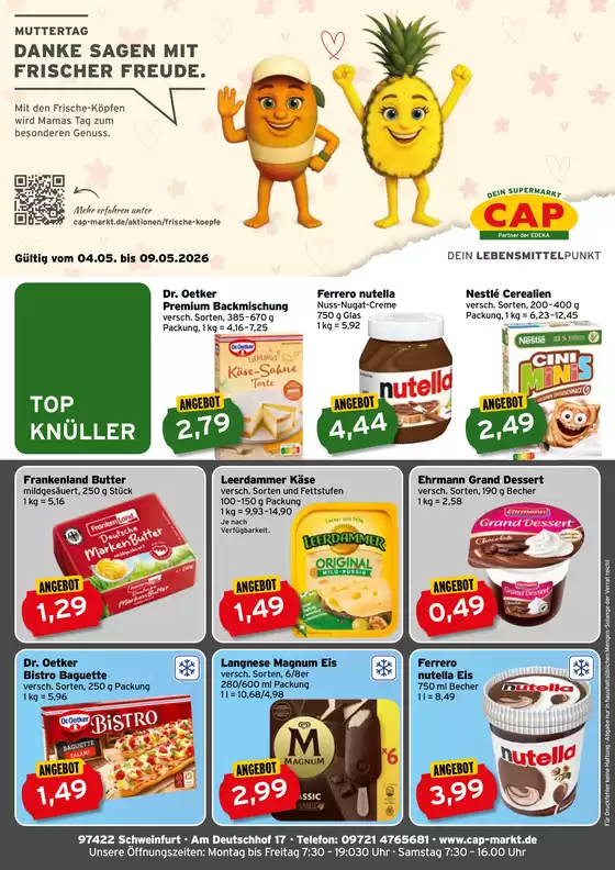CAP Markt Katalog in Framersheim | Jetzt sparen mit unseren Deals | 2026-05-04T00:00:00.000Z - 2026-05-09T00:00:00.000Z
