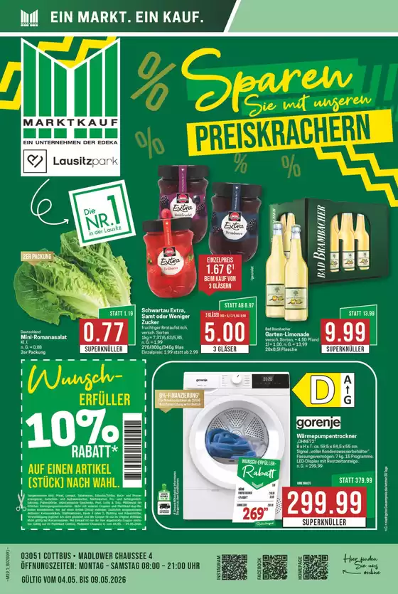 Marktkauf Katalog | Unsere besten Schnäppchen | 2026-05-04T00:00:00.000Z - 2026-05-09T00:00:00.000Z