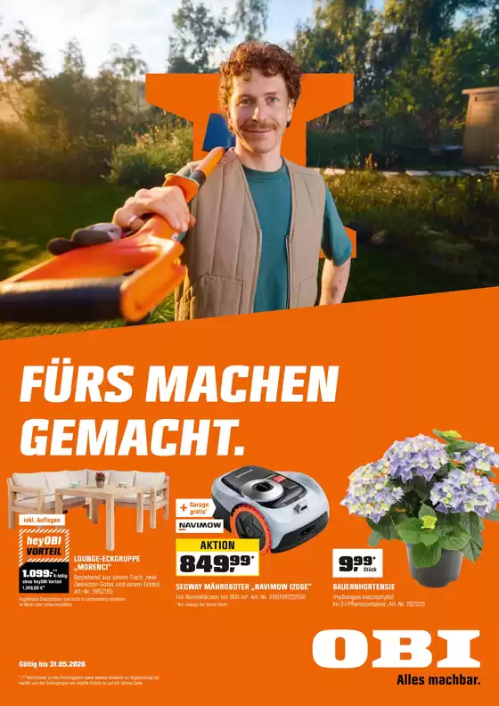 OBI Katalog | FÜRS MACHEN GEMACHT. | 2026-05-04T00:00:00.000Z - 2026-05-31T00:00:00.000Z