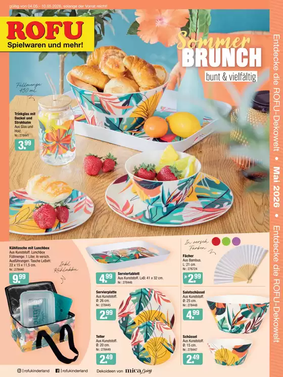 Rofu Kinderland Katalog | KW19 Einleger Deko | 2026-05-04T00:00:00.000Z - 2026-05-10T00:00:00.000Z