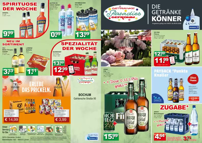 Getränkeparadies Gefromm Katalog | Unsere besten Angebote für Sie | 2026-05-04T00:00:00.000Z - 2026-05-09T00:00:00.000Z