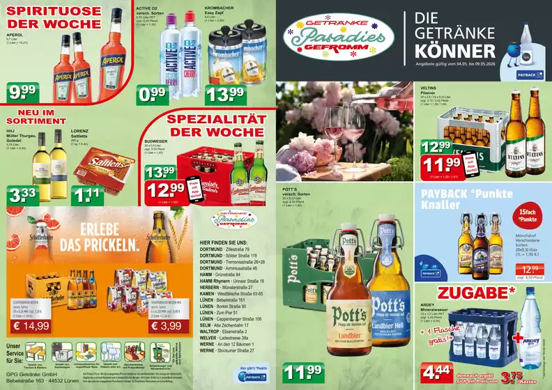 Getränkeparadies Gefromm Katalog | Unsere besten Deals für Sie | 2026-05-04T00:00:00.000Z - 2026-05-09T00:00:00.000Z
