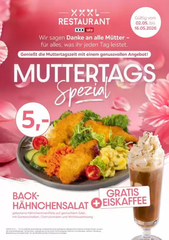 XXXLutz Katalog in Dreieich | Restaurantgutscheine | 2026-05-04T00:00:00.000Z - 2026-05-16T00:00:00.000Z