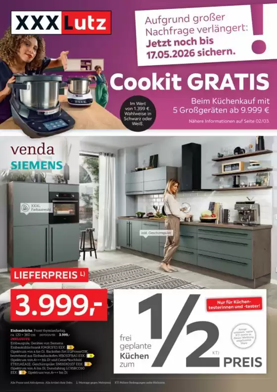 XXXLutz Katalog | Nr. 1 bei Küchen | 2026-05-04T00:00:00.000Z - 2026-05-17T00:00:00.000Z