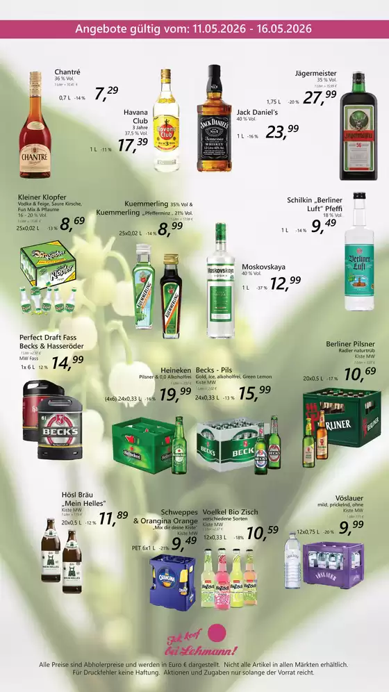 Getränke Lehmann Katalog | SALE  | 2026-05-11T00:00:00.000Z - 2026-05-16T00:00:00.000Z