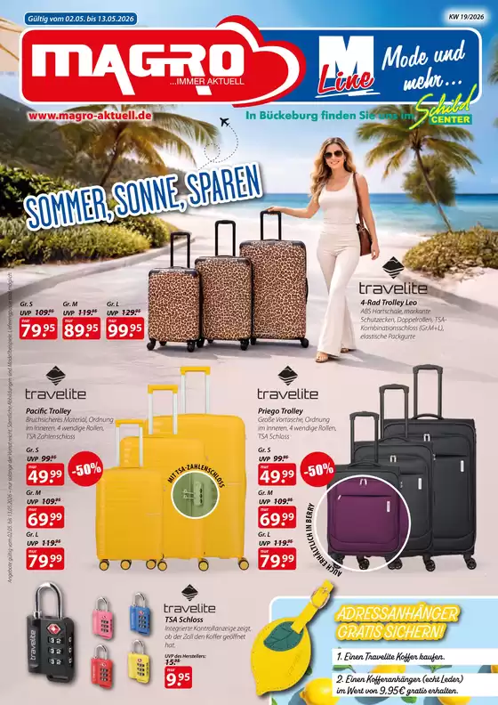 Kaufhaus Magro Katalog | SOMMER, SONNE, SPAREN  | 2026-05-05T00:00:00.000Z - 2026-05-13T00:00:00.000Z
