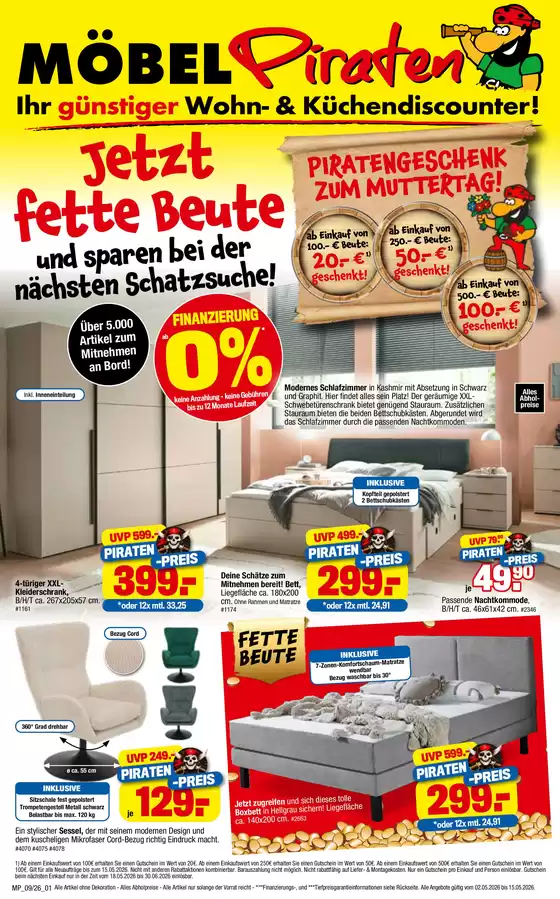 Möbelpiraten Katalog | Jetzt Fette Beute  | 2026-05-05T00:00:00.000Z - 2026-05-18T00:00:00.000Z