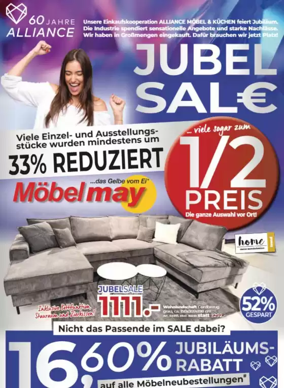Möbel May Katalog | Jubel Sale€  | 2026-05-05T00:00:00.000Z - 2026-05-31T00:00:00.000Z