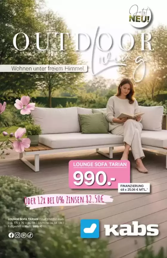Kabs Polsterwelt Katalog | Outdoor Living | 2026-05-05T00:00:00.000Z - 2026-05-28T00:00:00.000Z