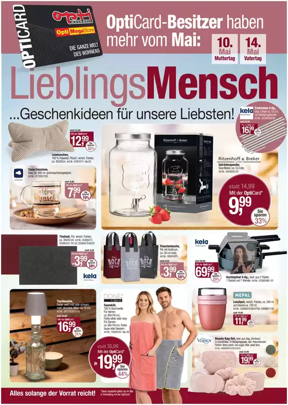 Opti Wohnwelt Katalog | Monatsangebote | 2026-05-05T00:00:00.000Z - 2026-05-14T00:00:00.000Z