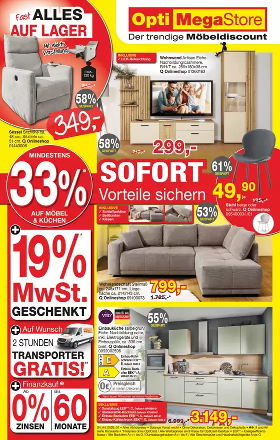 Opti Wohnwelt Katalog | Opti MegaStore Sofort Vorteile | 2026-05-05T00:00:00.000Z - 2026-05-23T00:00:00.000Z