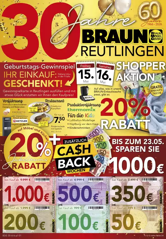 Möbel Braun Katalog | 30 Jahre | 2026-05-13T00:00:00.000Z - 2026-05-23T00:00:00.000Z