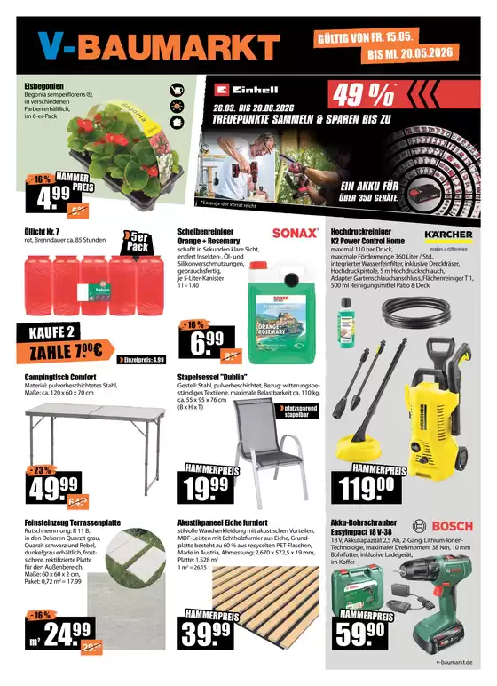 V Baumarkt Katalog | Aktuelle Angebote V Baumarkt | 2026-05-15T00:00:00.000Z - 2026-05-20T00:00:00.000Z