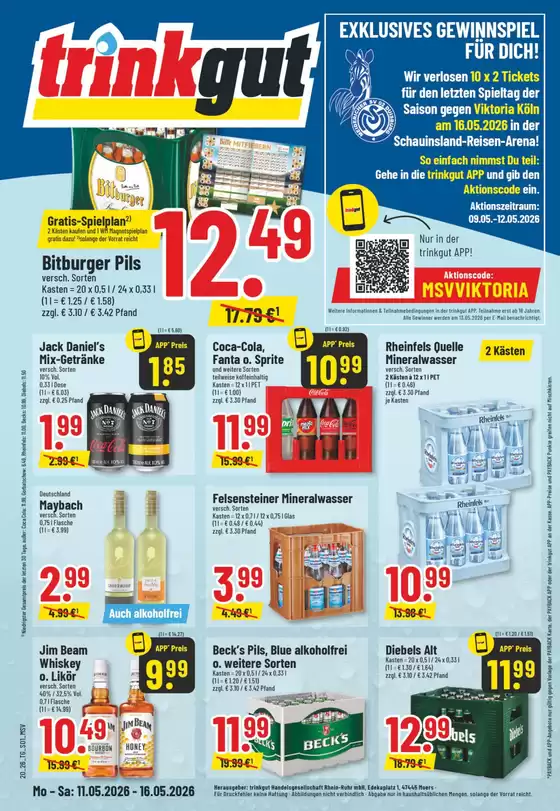 trinkgut Katalog | Exklusive Schnäppchen | 2026-05-11T00:00:00.000Z - 2026-05-16T00:00:00.000Z