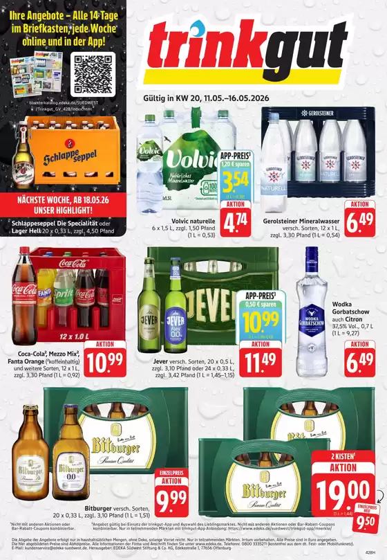 trinkgut Katalog | Top-Deals für alle Kunden | 2026-05-11T00:00:00.000Z - 2026-05-16T00:00:00.000Z
