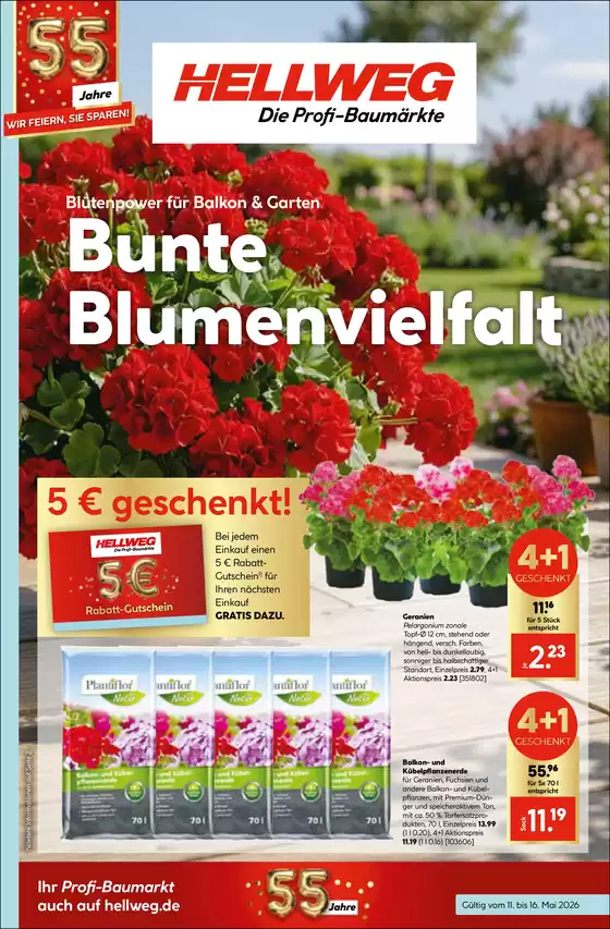 Hellweg Katalog | Bunte Blumenvielfalt | 2026-05-14T00:00:00.000Z - 2026-05-16T00:00:00.000Z