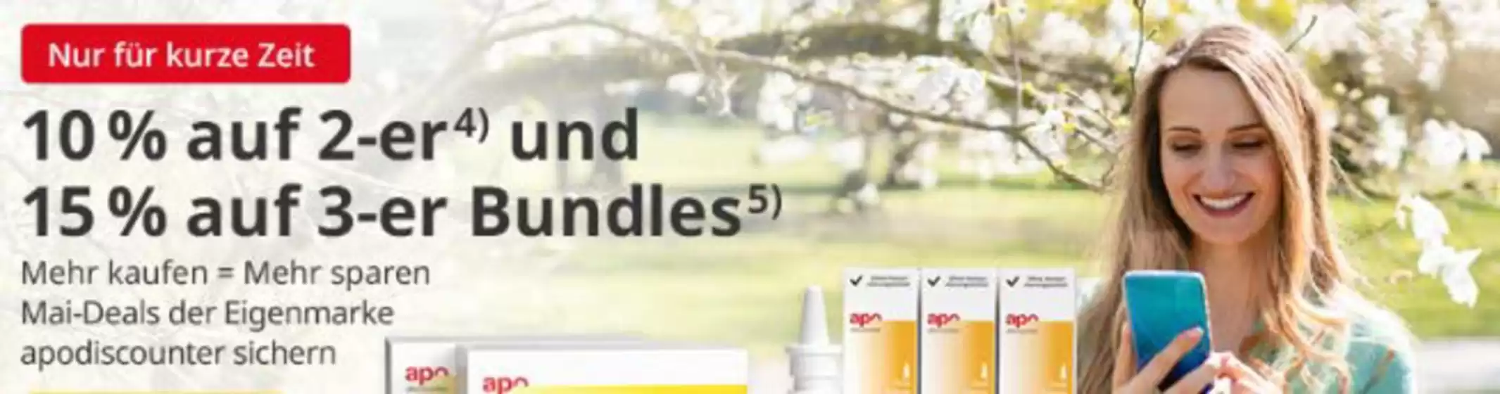 Apodiscounter Katalog | 10% Auf 2-er Und 15% Auf 3-er Bundles | 2026-05-14T00:00:00.000Z - 2026-05-31T00:00:00.000Z