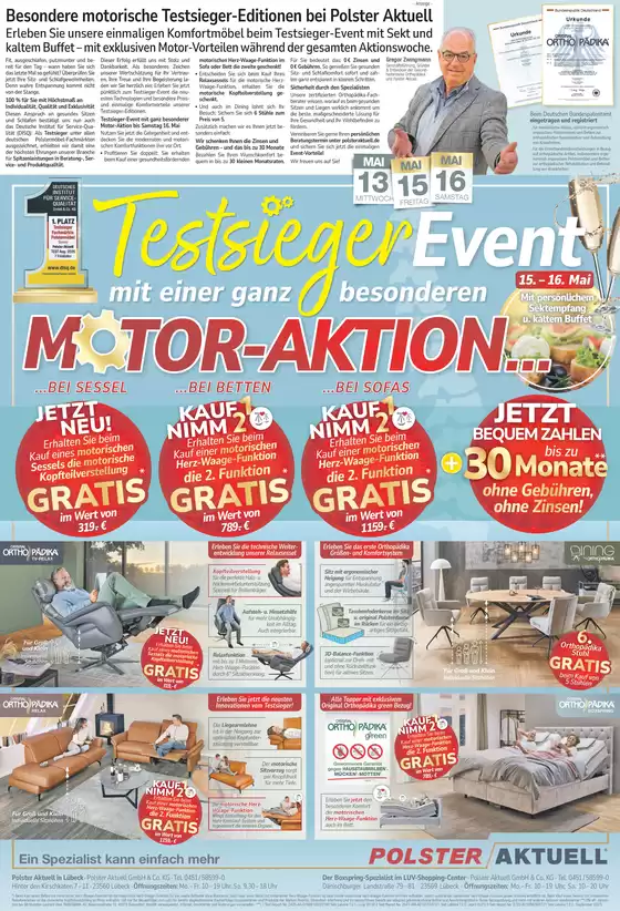 Polster Aktuell Katalog | MOTOR-AKTION | 2026-05-15T00:00:00.000Z - 2026-05-16T00:00:00.000Z