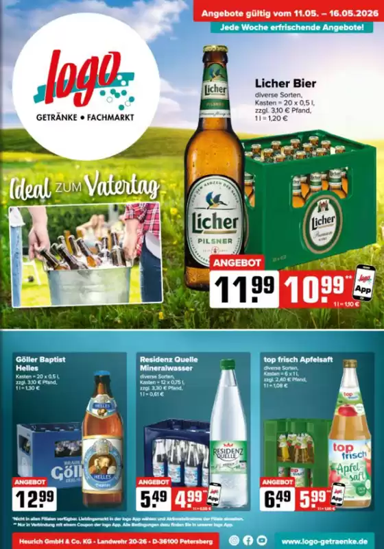 Logo Getränkemarkt Katalog | Ideal Zum Vatertag | 2026-05-15T00:00:00.000Z - 2026-05-16T00:00:00.000Z