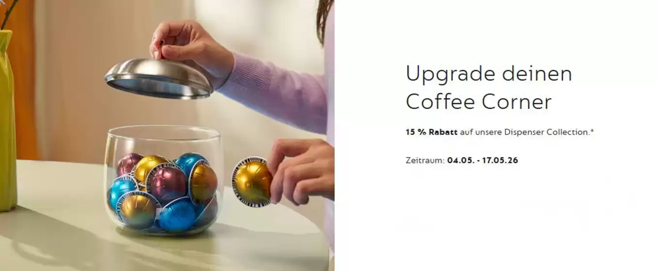Nespresso Katalog | Upgrade Deinen Coffe Corner | 2026-05-15T00:00:00.000Z - 2026-05-17T00:00:00.000Z